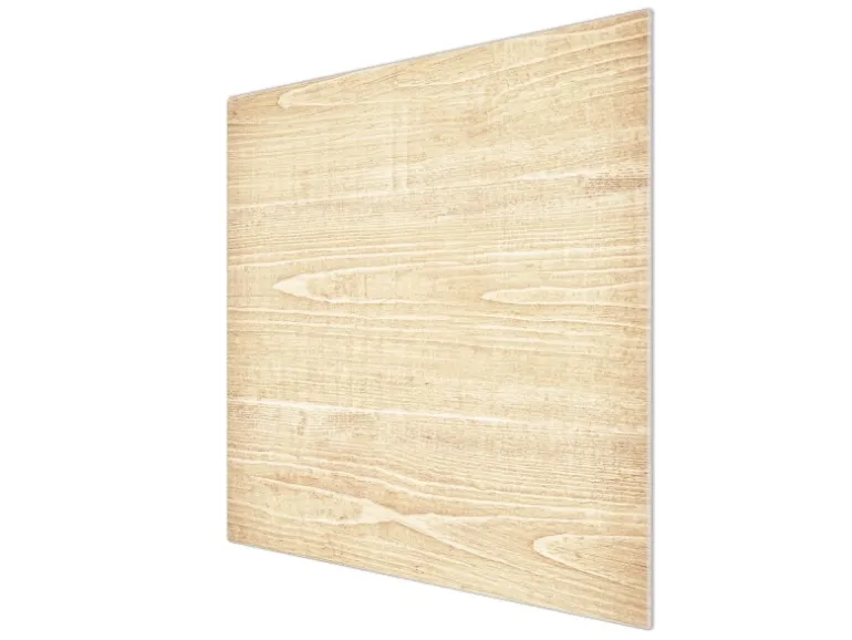 Banjado Herdabdeckplatte Glas 1 Teilig 60x52CM Schneidebrett Herdabdeckung Mit Motiv Bretter