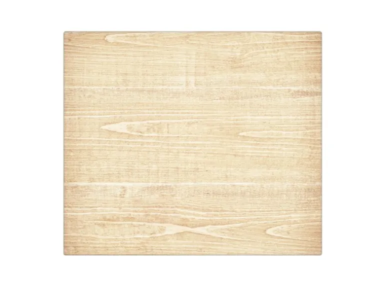 Banjado Herdabdeckplatte Glas 1 Teilig 60x52CM Schneidebrett Herdabdeckung Mit Motiv Bretter
