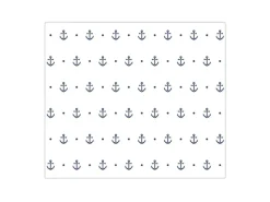 Banjado Herdabdeckplatte Glas 1 Teilig 60x52CM Schneidebrett Herdabdeckung Mit Motiv Kleine Anker