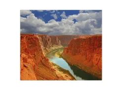 Banjado Herdabdeckplatte Glas 1 Teilig 60x52CM Schneidebrett Herdabdeckung Mit Motiv Grand Canyon