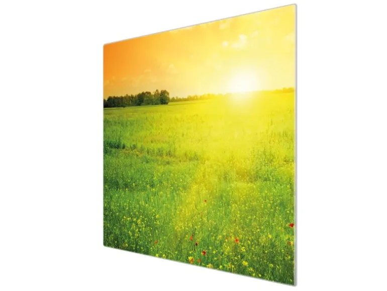 Banjado Herdabdeckplatte Glas 1 Teilig 60x52CM Schneidebrett Herdabdeckung Mit Motiv Guten Morgen 2