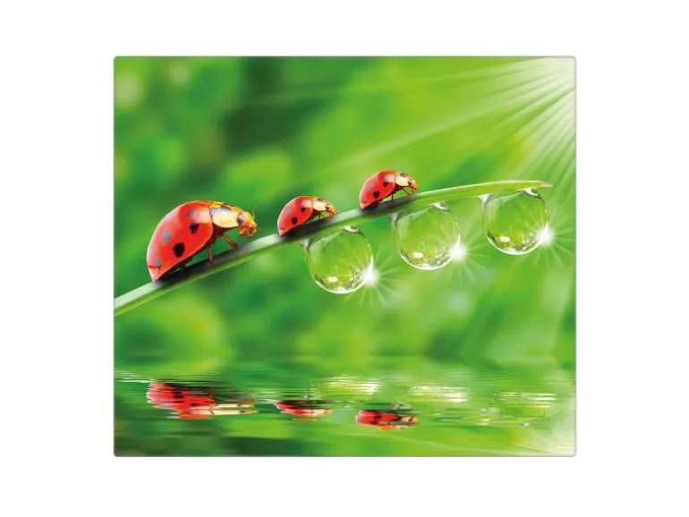 Banjado Herdabdeckplatte Glas 1 Teilig 60x52CM Schneidebrett Herdabdeckung Mit Motiv Für Jeden Einen