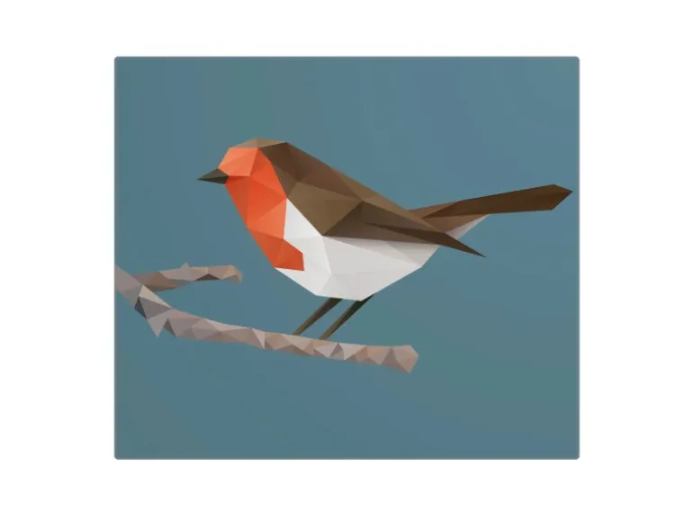 Banjado Herdabdeckplatte Glas 1 Teilig 60x52CM Schneidebrett Herdabdeckung Mit Motiv Abstrakter Vogel