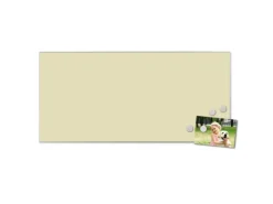 Banjado Magnettafel 78x37cm Magnetwand  Silber Aus Metall Magnetpinnwand Pinnwand Inkl. 4 Magnete Motiv Beige