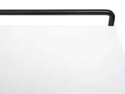 BERLINLODGE Wandregal HxBxT 50x35x17cm Massiv-Holz Metall Industrial 2 Regalböden Weiß Hängeregal Regal Küchenregal