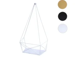 BERLINLODGE Wandregal HxBxT 44x23x11cm Metall Weiß Hängeregal Dekoregal Küchenregal Regal