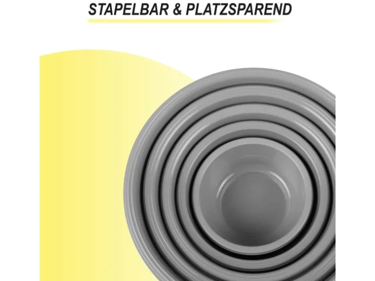 Bestgoodies Schüssel 5er Set Grau