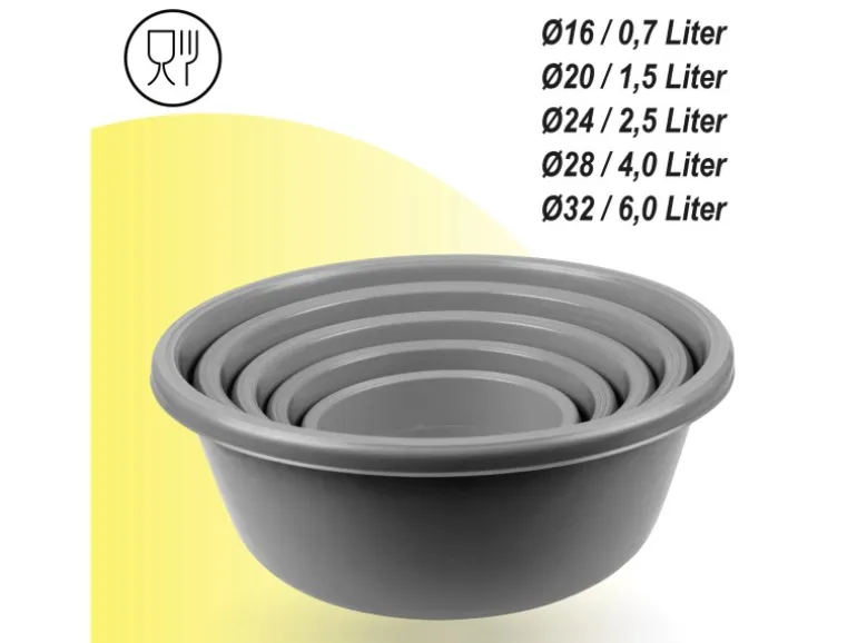 Bestgoodies Schüssel 10er Set Grau