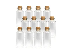Bestlivings Fläschchen Glas mit Korken 10ml 12er Pack