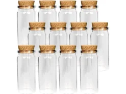 Bestlivings Fläschchen Glas mit Korken 50ml 24er Pack
