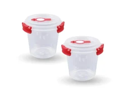 Bestlivings Frischhaltebox 0,64L Joghurt Im Set Rot 2er Pack