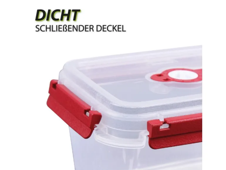 Bestlivings Frischhaltebox 1,5L Lunchbox Im Set Rot 1er Pack