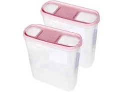 Bestlivings Frischhaltebox Schüttdose 4,5 Liter 2er Pack Altrose