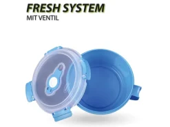 Bestlivings Frischhaltebox Mit Deckel Fresh System 0,85 Liter Frühstücksschale Blau