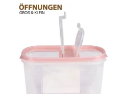 Bestlivings Frischhaltebox Schüttdose 1,4 Liter 1er Pack Altrose