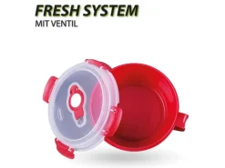 Bestlivings Frischhaltebox 0,85L Frühstücksschale Im Set Rot 4er Pack