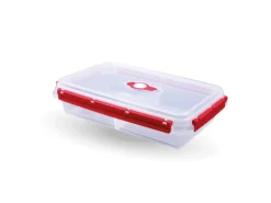 Bestlivings Frischhaltebox Mit Deckel Fresh System 2 Liter Brotdose Mit Trenner Rot