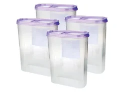 Bestlivings Frischhaltebox Schüttdose 2,8 Liter 4er Pack Lila