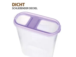 Bestlivings Frischhaltebox Schüttdose 2,8 Liter 4er Pack Lila