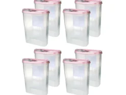 Bestlivings Frischhaltebox Schüttdose 2,8 Liter 8er Pack Altrose