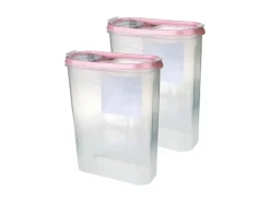 Bestlivings Frischhaltebox Schüttdose 2,8 Liter 2er Pack Altrose