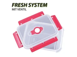 Bestlivings Frischhaltebox 1,5L Lunchbox Im Set Rot 4er Pack