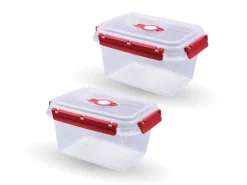 Bestlivings Frischhaltebox 1,5L Lunchbox Im Set Rot 2er Pack
