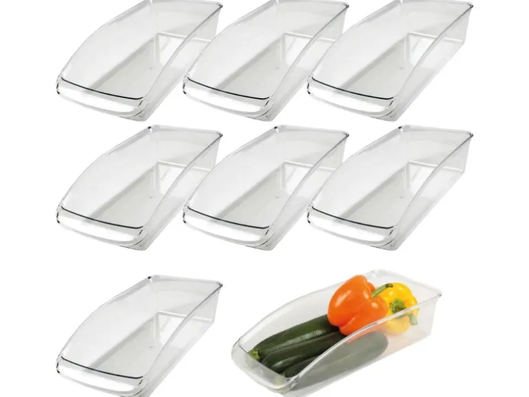 Bestlivings Kühlschrankbox M 33 x 1,5 x 8 cm 8er Pack