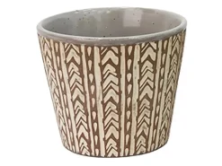 Boltze Übertopf Amina Groß 12 cm x 14,4 cm x 12 cm Braun