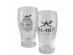 Boltze Bierglas BBQ 2-fach Sortiert 16 cm x 8 cm x 8 cm Schwarz
