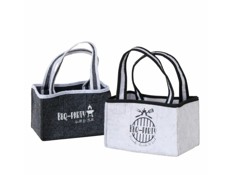 Boltze Flaschenträger BBQ 2-fach Sortiert 32 cm x 16 cm x 25 cm Schwarz-Grau