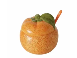 Boltze Marmeladendose 2 -teilig 12 cm x 13 cm x 12 cm Orange