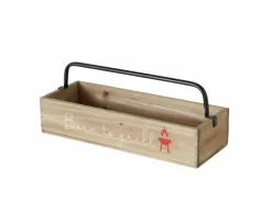 Boltze Tablett BBQ 15,5 cm x 15,5 cm x 41 cm Braun