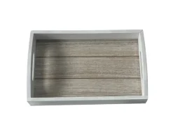 Boltze Tablett Conner Klein 5 cm x 14 cm x 23 cm Weiß