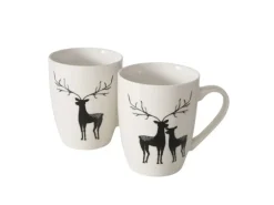 Boltze Tasse Wilbur 2-fach Sortiert Weiß Schwarz