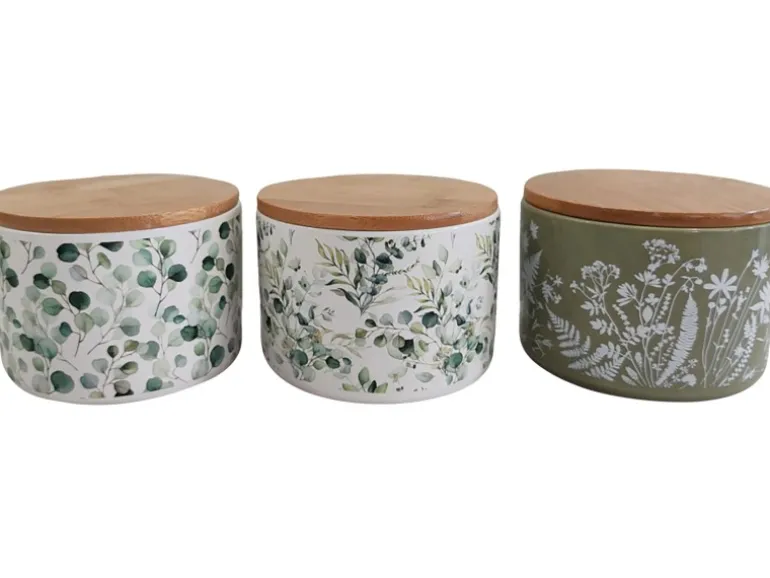 Boltze Vorratsdose Eukana 3-fach Sortiert 9 cm x Ø 13 cm Mehrfarbig