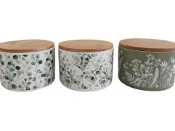 Boltze Vorratsdose Eukana 3-fach Sortiert 8 cm x Ø 11 cm Mehrfarbig