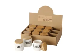 Boltze Vorratsdose Gewürze 3-fach Sortiert 5 cm x 5 cm x 5 cm Weiß
