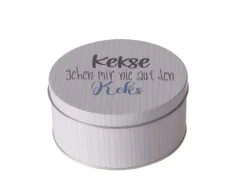 Boltze Vorratsdose Kekse Ø 14 cm x 6,3 cm Grau