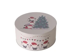 Boltze Vorratsdose Monti Ø 20 cm x 9,5 cm Grau-Rot