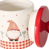Boltze Xmas Vorratsdose Smilla XS Rot-Weiß