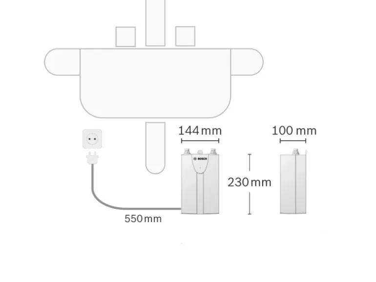 Bosch Durchlauferhitzer Tronic Comfort Compact 35 kW EEK: A