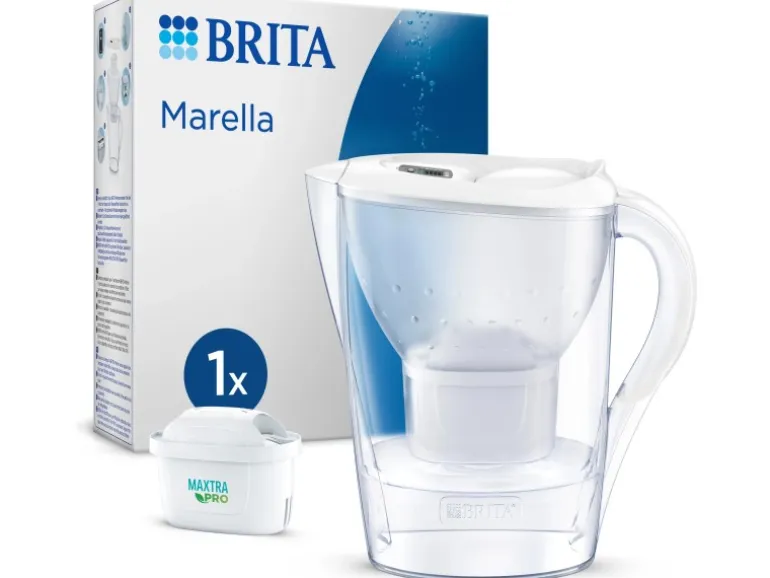 Brita Wasserfilter-Kanne Marella 2,4 l Weiß inkl. Maxtra Pro All-in-1 Kartusche
