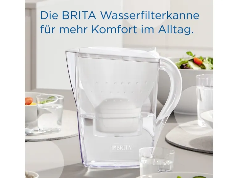 Brita Wasserfilter-Kanne Marella 2,4 l Weiß inkl. Maxtra Pro All-in-1 Kartusche