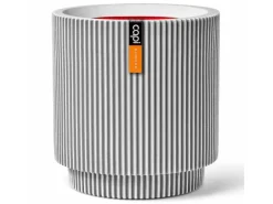 Capi Pflanzgefäß Zylinder Groove Ø 35,6 cm x 38 cm Elfenbein