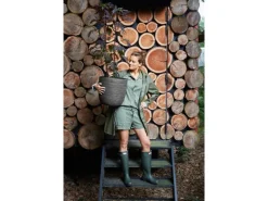 Capi Pflanztopf Nature Rib Kugel Riffel Ø 35 cm x 34 cm Anthrazit