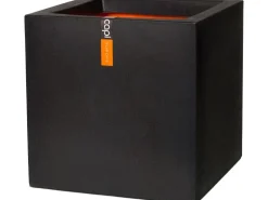 Capi Pflanztopf Smooth viereckig 32 cm x 32 cm x 32 cm Schwarz