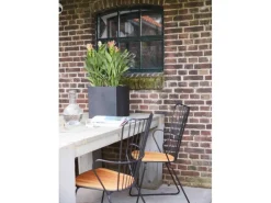 Capi Pflanztopf Smooth viereckig 32 cm x 32 cm x 32 cm Schwarz