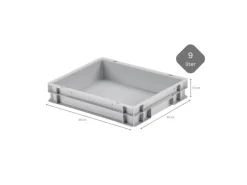 CHEFGASTRO Pizzaballenbox Mit Deckel HxBxT 8,5 x 30 x 40 cm 9 Liter Teigwanne Für Pizzateig Sstapelbare Pizzabox