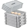 CHEFGASTRO SuperSparSet 4 x Pizzaballenbox Mit 4 x Deckel HxBxT 8,5 x 30 x 40 cm 9 Liter Teigwanne Für Pizzateig Sstapelbare Pizzabox